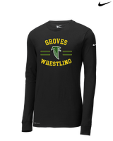 Groves HS Wrestling Curve - Nike Dri-Fit Poly Long Sleeve