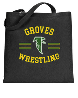 Groves HS Wrestling Curve - Tote Bag