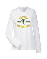 Groves HS Wrestling Curve - Womens Performance Long Sleeve