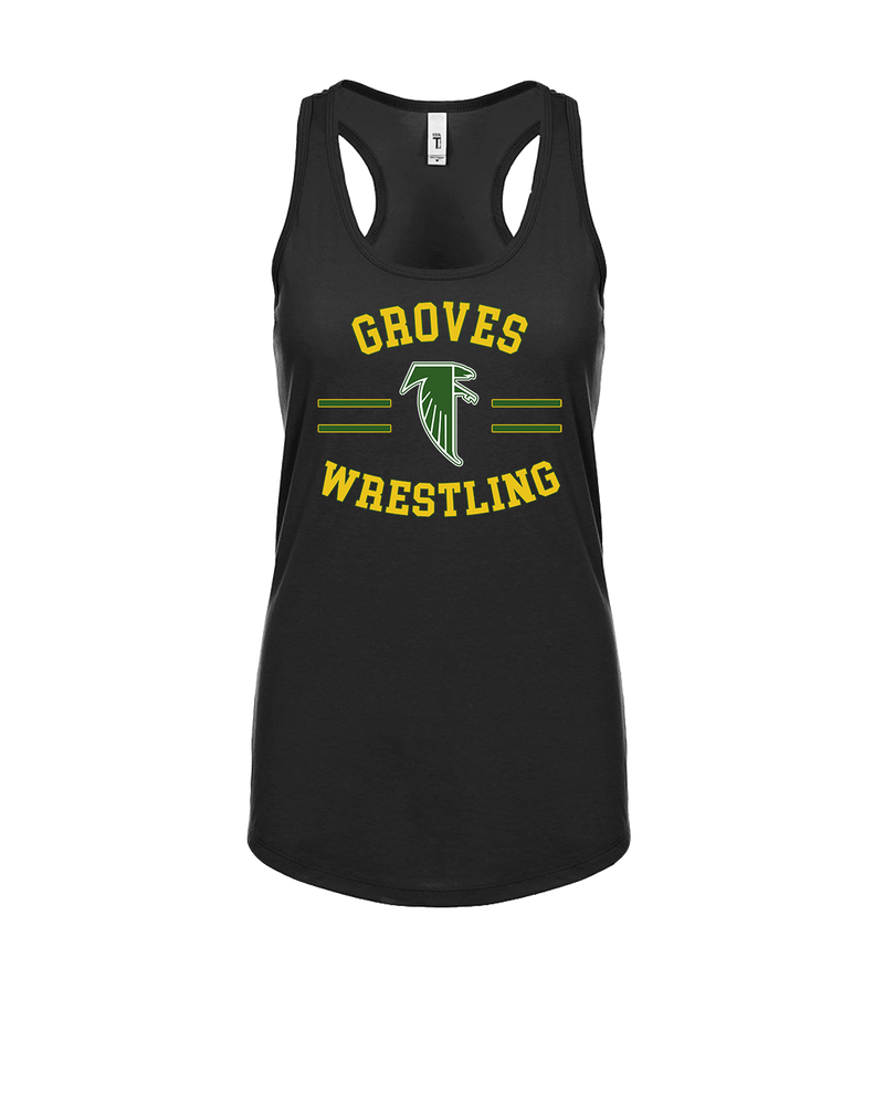 Groves HS Wrestling Curve - Womens Tank Top