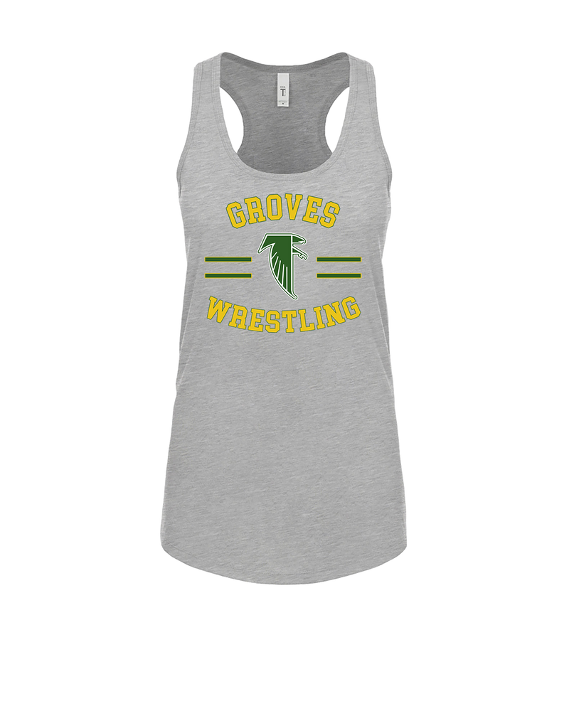 Groves HS Wrestling Curve - Womens Tank Top