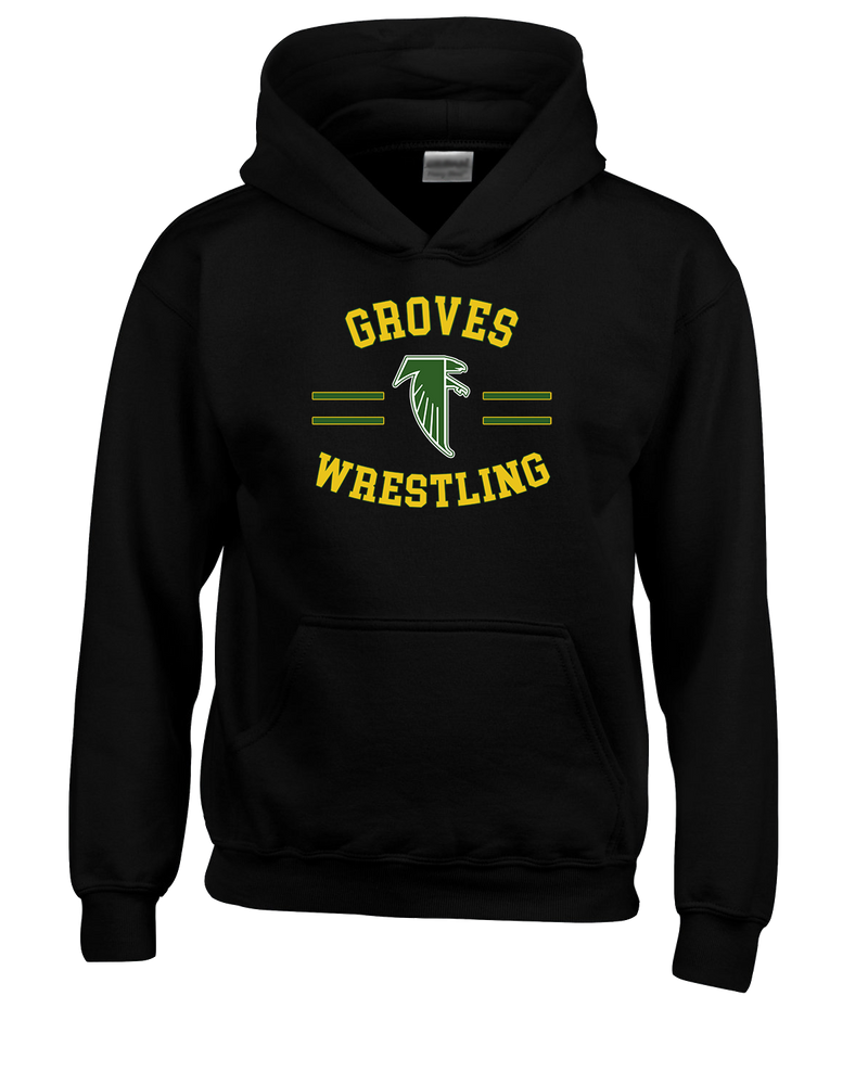 Groves HS Wrestling Curve - Youth Hoodie