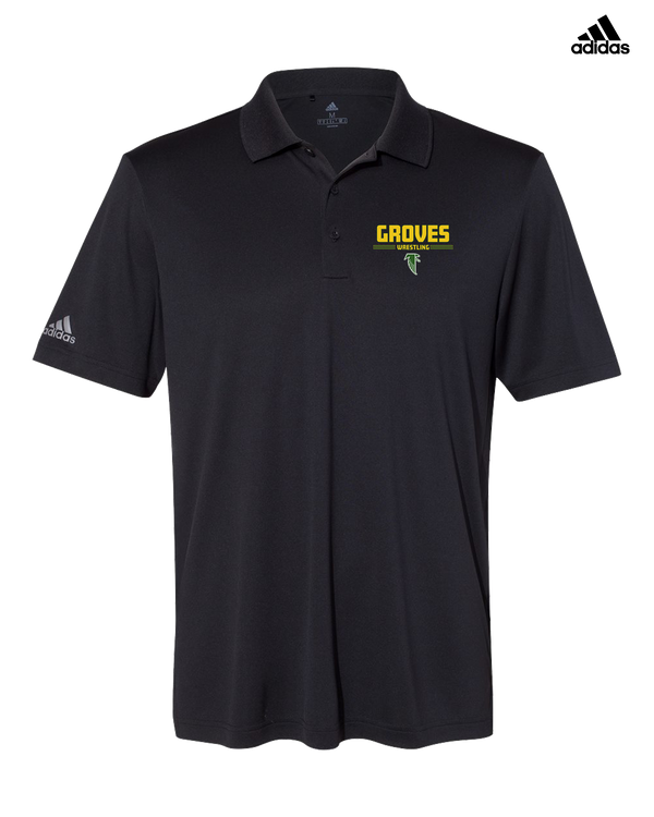 Groves HS Wrestling Keen - Adidas Men's Performance Polo