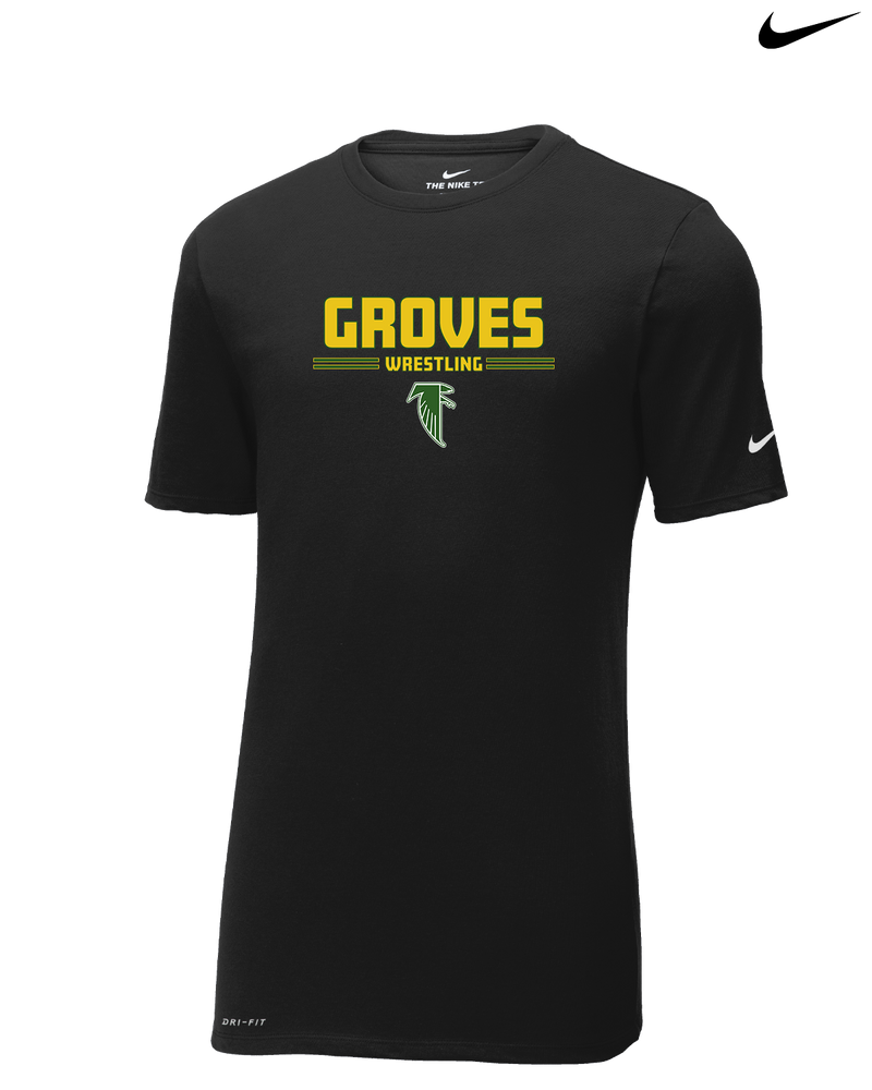 Groves HS Wrestling Keen - Nike Cotton Poly Dri-Fit