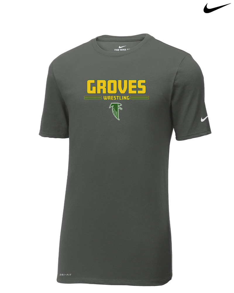 Groves HS Wrestling Keen - Nike Cotton Poly Dri-Fit