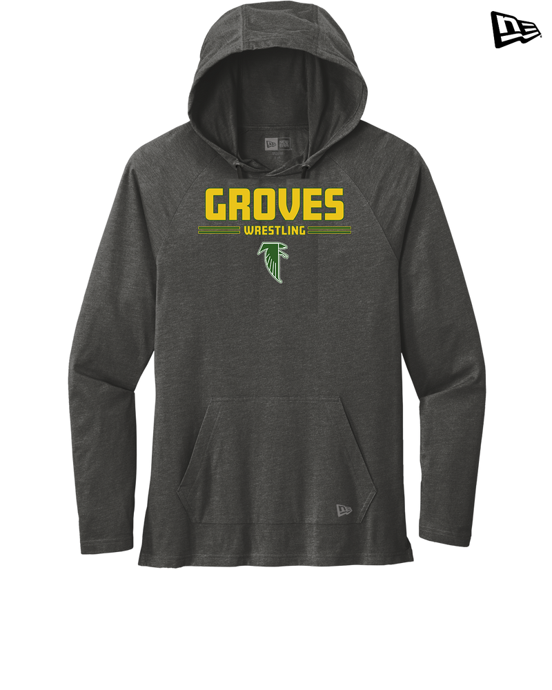 Groves HS Wrestling Keen - New Era Tri Blend Hoodie