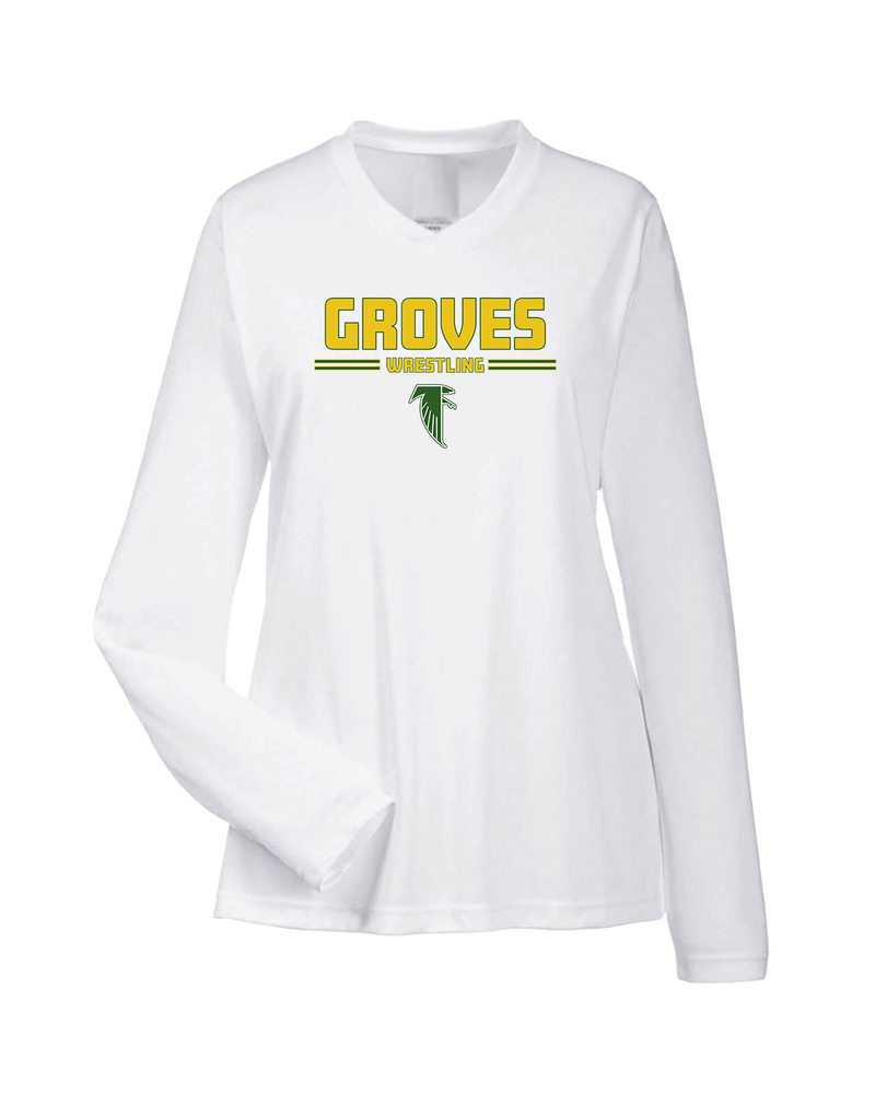 Groves HS Wrestling Keen - Womens Performance Long Sleeve