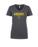 Groves HS Wrestling Keen - Womens V-Neck