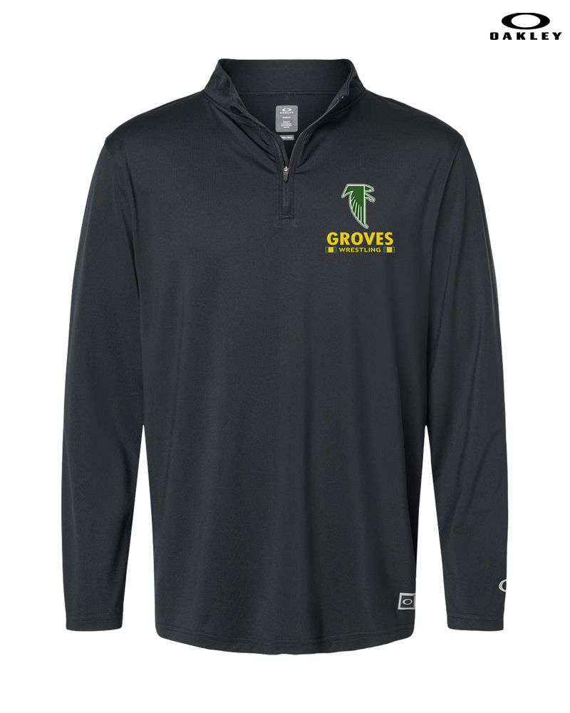 Groves HS Wrestling Stacked - Oakley Quarter Zip