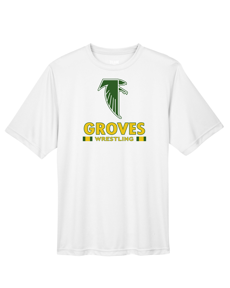 Groves HS Wrestling Stacked - Performance T-Shirt