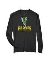 Groves HS Wrestling Stacked - Performance Long Sleeve