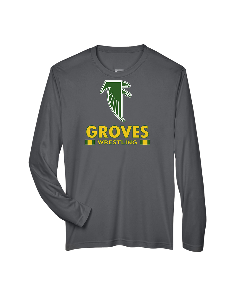 Groves HS Wrestling Stacked - Performance Long Sleeve