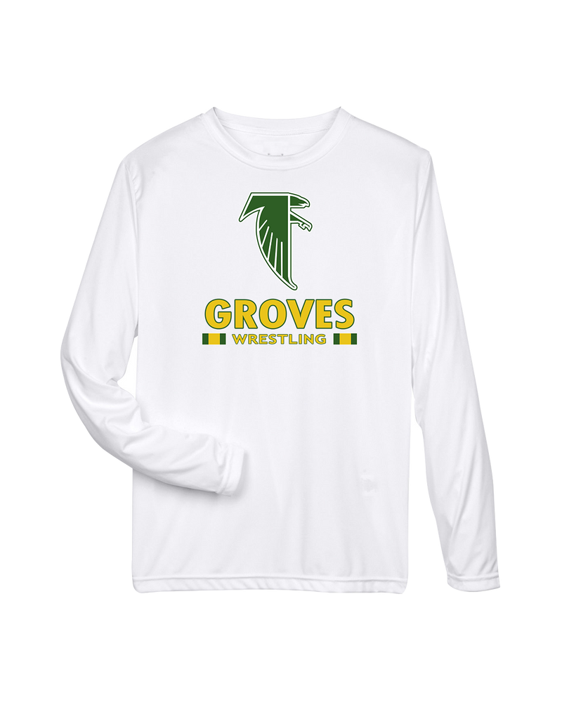 Groves HS Wrestling Stacked - Performance Long Sleeve