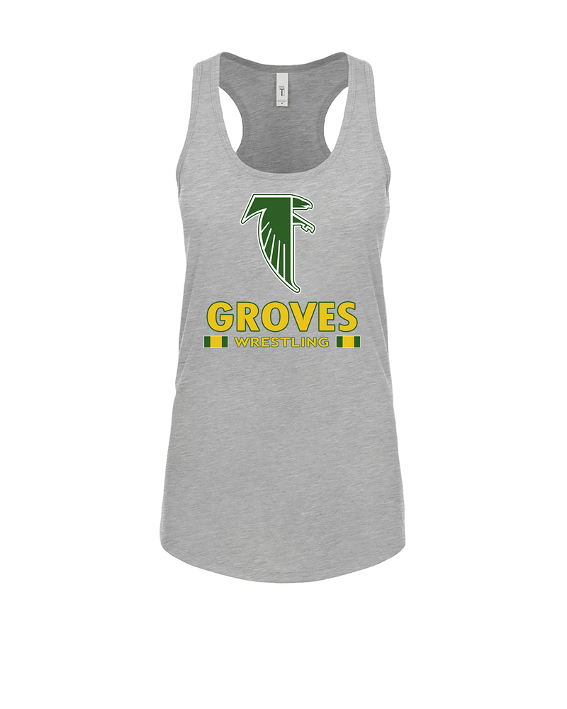 Groves HS Wrestling Stacked - Womens Tank Top
