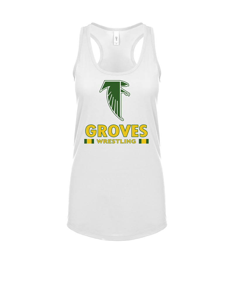Groves HS Wrestling Stacked - Womens Tank Top