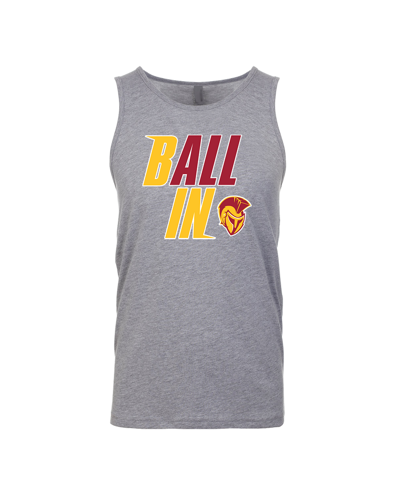 Hillcrest HS Basketball Ball In - Mens Tank Top