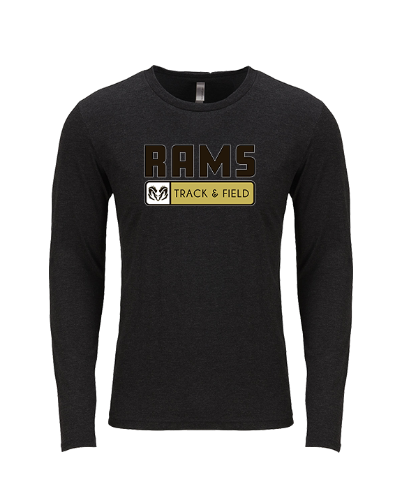 Holt HS Track & Field Pennant - Tri-Blend Long Sleeve