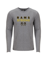 Holt HS Track & Field Strong - Tri-Blend Long Sleeve