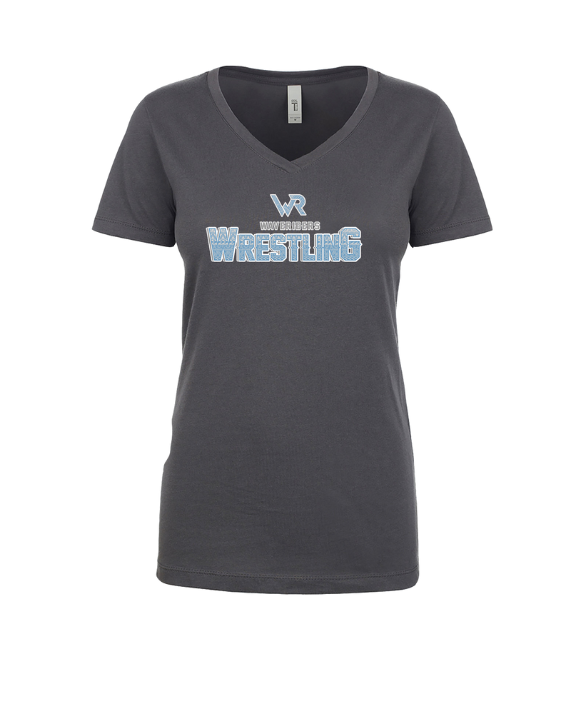 Kealakehe HS Wrestling Waveriders - Womens V-Neck