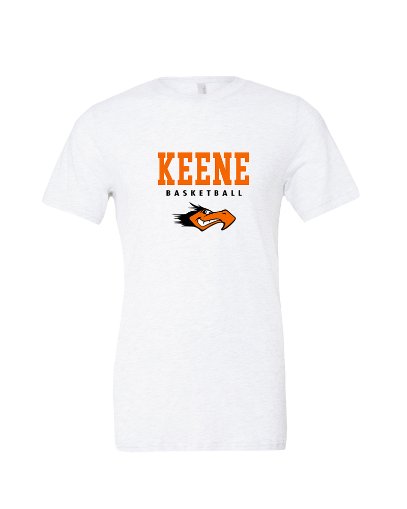 Keene HS Girls Basketball Block - Mens Tri Blend Shirt