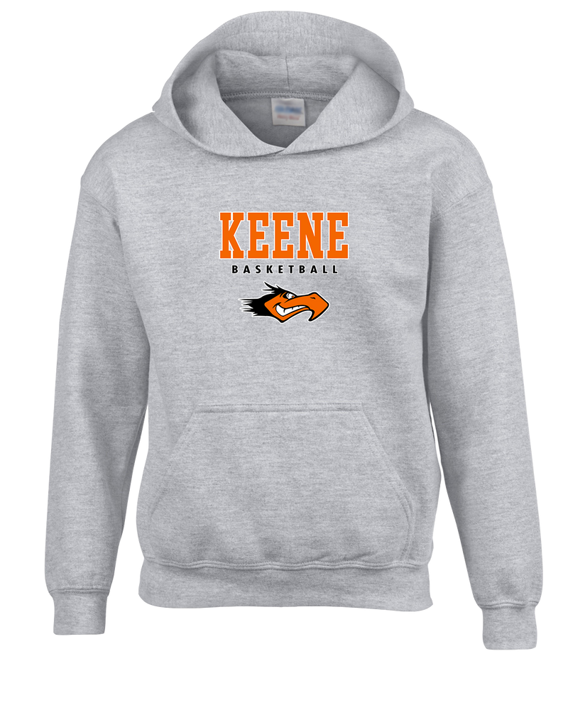 Keene HS Girls Basketball Block - Cotton Hoodie