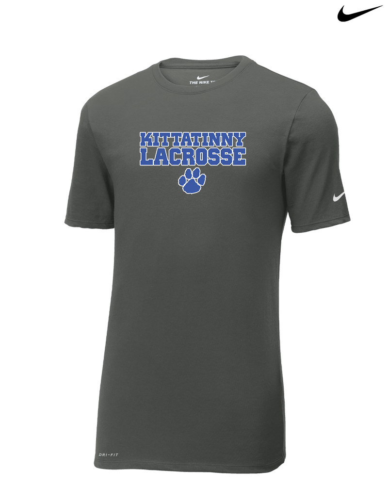 Kittatinny Youth Lacrosse Paw Logo - Nike Cotton Poly Dri-Fit