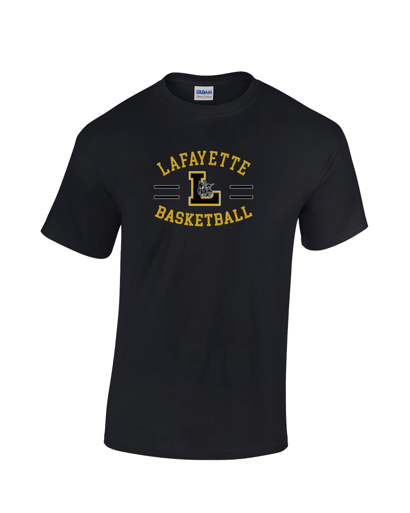 Lafayette HS Boys Basketball Curve - Cotton T-Shirt