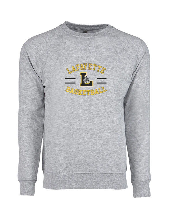 Lafayette HS Boys Basketball Curve - Crewneck Sweatshirt