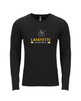 Lafayette HS Boys Basketball Stacked - Tri Blend Long Sleeve