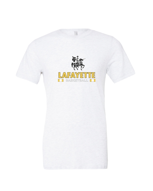 Lafayette HS Boys Basketball Stacked - Mens Tri Blend Shirt