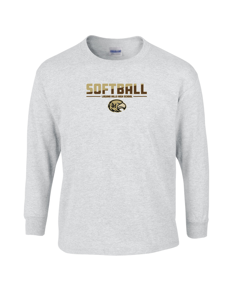 Laguna Hills HS Softball Cut - Mens Cotton Long Sleeve