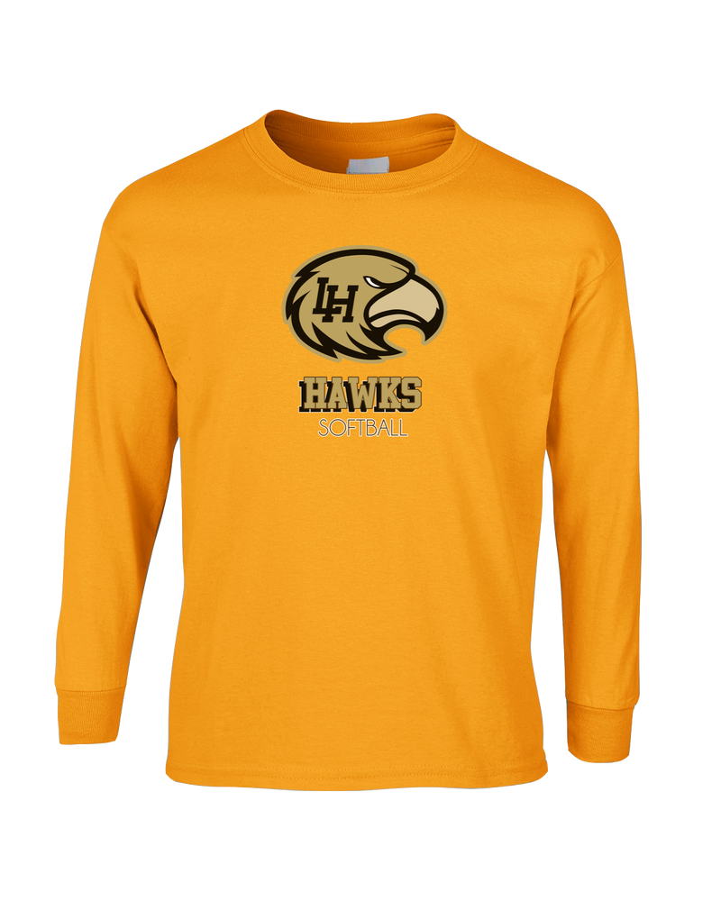 Laguna Hills HS Softball Shadow - Mens Cotton Long Sleeve