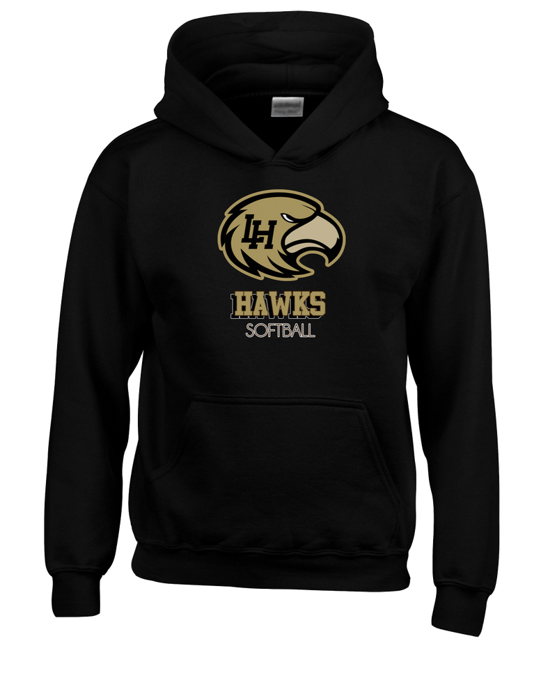 Laguna Hills HS Softball Shadow - Cotton Hoodie