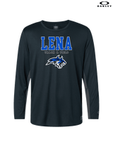 Lena HS Track and Field Block - Mens Oakley Longsleeve