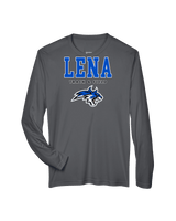 Lena HS Track and Field Block - Performance Longsleeve