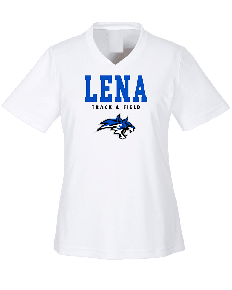 Lena HS Track and Field Block - Womens Performance Shirt