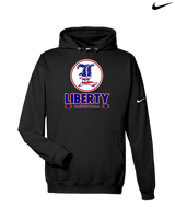 Liberty HS Boys Basketball Stacked - Nike Club Fleece Hoodie