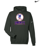 Liberty HS Boys Basketball Stacked - Nike Club Fleece Hoodie