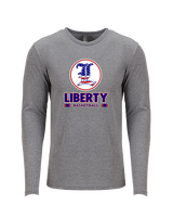 Liberty HS Boys Basketball Stacked - Tri-Blend Long Sleeve