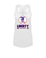 Liberty HS Boys Basketball Stacked - Womens Tank Top