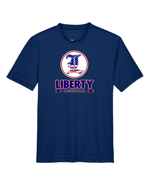 Liberty HS Boys Basketball Stacked - Youth Performance Shirt