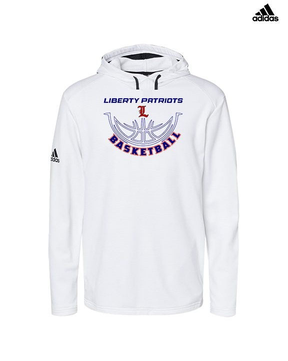 Liberty HS Girls Basketball Outline - Mens Adidas Hoodie