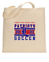 Liberty HS Girls Soccer Stamp 23 - Tote