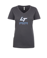 Loyalsock HS Football Stacked - Womens Vneck