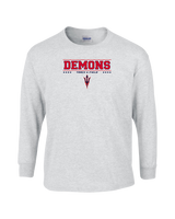 Lugoff Elgin HS Track & Field Border - Mens Cotton Long Sleeve