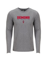 Lugoff Elgin HS Track & Field Border - Tri Blend Long Sleeve