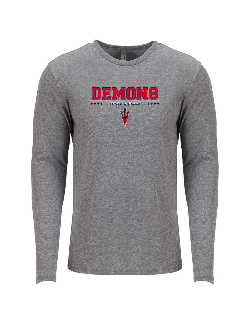 Lugoff Elgin HS Track & Field Border - Tri Blend Long Sleeve