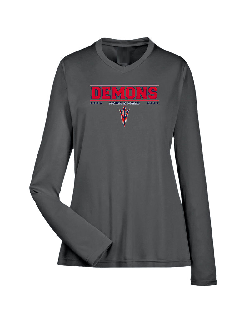 Lugoff Elgin HS Track & Field Border - Womens Performance Long Sleeve