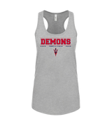 Lugoff Elgin HS Track & Field Border - Womens Tank Top