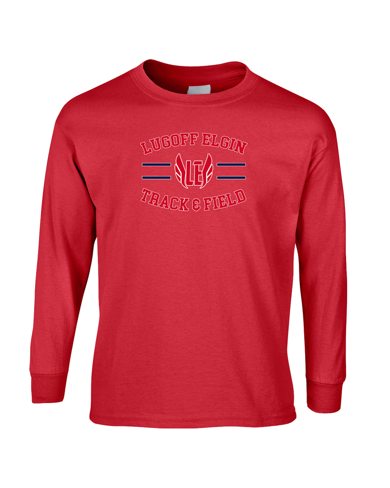 Lugoff Elgin HS Track & Field Curve - Mens Cotton Long Sleeve